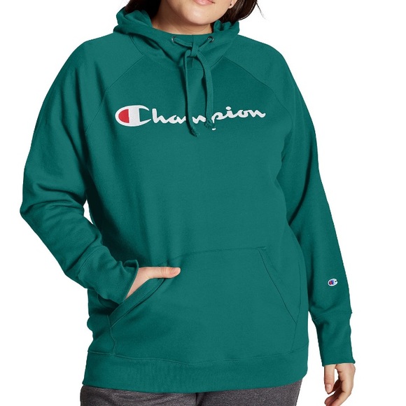 Champion Tops - Champion Women’s Plus Size Powerblend Hood…